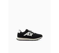 Armani Exchange Side Geometric Logo Motifs, Baskets Homme, Blanc Black Off 39.5 EU, Blanc Black Off, 39.5 EU