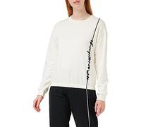 Armani Exchange Signature Logo French Terry Sweat-Shirt Maillot de survêtement, ISO, L Femme