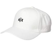 Armani Exchange - Small Logo Hat, Casquette de Baseball Homme, Blanc/noir., Taille Unique