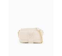 Armani Exchange Susy, Essential, Sustaible, Soft, Chain Shoulder Strap, Sac Messager Femmes, Blanc cassé