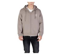 Armani Exchange - SweaT-shirt à Capuche Zippé avec Poches Avant - Homme - Sweatshirts et sweats à capuche - Gris - Taille: XL