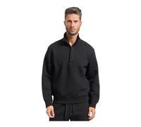 Armani Exchange - Sweat à col haut noir avec demi-zip - Homme - Sweatshirts et sweats à capuche - Noir - Taille: L