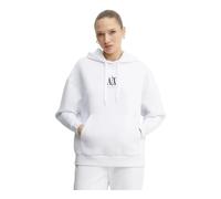 Armani Exchange Sweat à capuche Icon Project logo brodé blanc optique S Femme