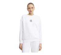Armani Exchange - SweaT-shirt à col rond avec logo - Femme - Sweatshirts et sweats à capuche - Blanc - Taille: 36 FR