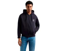 Armani Exchange, Homme, Sweatshirts et sweats à capuche, Bleu, Taille: XL SweaT-shirt Entièrement Zippé avec Bandes Contrastantes