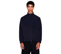 Armani Exchange - Pull Bleu Réversible avec Col Montant - Homme - Sweatshirts et sweats à capuche - Bleu - Taille: XL