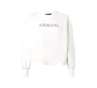 ARMANI EXCHANGE Sweat-shirt argent / blanc cassé, Taille XL