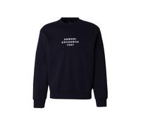 ARMANI EXCHANGE Sweat-shirt bleu marine / blanc, Taille L