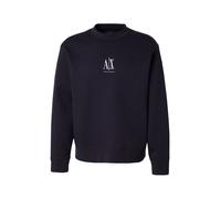 ARMANI EXCHANGE Sweat-shirt bleu marine / blanc, Taille XXL