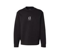 ARMANI EXCHANGE Sweat-shirt 'Felpa' noir / blanc, Taille XXL