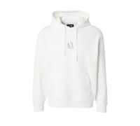 ARMANI EXCHANGE Sweat-shirt marron / blanc cassé, Taille S