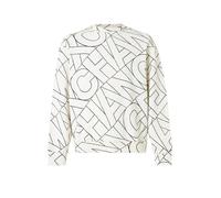 ARMANI EXCHANGE Sweat-shirt noir / blanc cassé, Taille L