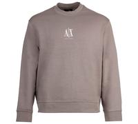 ARMANI EXCHANGE Sweat-shirt noisette / blanc, Taille L