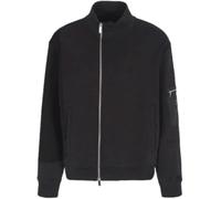 Armani Exchange Sweat-Shirt pour Homme Black Edition, Poche Manche, Logo en Silicone, Noir, S