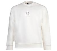 ARMANI EXCHANGE Sweat-shirt taupe / blanc, Taille XXL