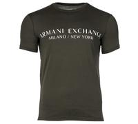 ARMANI EXCHANGE T-Shirt '8NZT2' olive / blanc, Taille XXL
