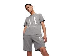 Armani Exchange T- Shirt À Logo Iconique Homme, Gris, X-Large