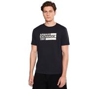 Armani Exchange T-shirt à manches courtes en jersey, bleu marine foncé, Taille XS