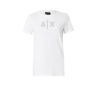 ARMANI EXCHANGE T-shirt argent / transparent / blanc, Taille XS