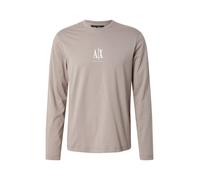 ARMANI EXCHANGE T-Shirt beige foncé / blanc, Taille L