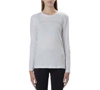Armani Exchange T-shirt blanc à manches longues avec logo - Xl
