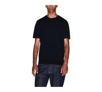 Armani Exchange - T-shirt en coton à manches courtes et col rond - Homme - Tops - Noir - Taille: S