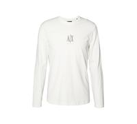 ARMANI EXCHANGE T-Shirt gris argenté / blanc, Taille XS