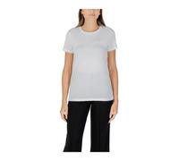 Armani Exchange - T-shirt Imprimé Chic Col Rond - Femme - Tops - Blanc - Taille: 36 FR