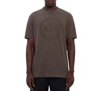 Armani Exchange T-shirt marron avec logo - S