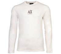 ARMANI EXCHANGE T-Shirt marron / blanc, Taille M
