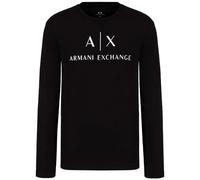 Armani Exchange T-shirt pour homme 8NZTCH Z8H4Z, manches longues, col rond, Noir , Medium