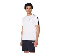 Armani Exchange T-Shirt pour Homme Coupe Droite avec Logo griffonné, Blanc., L