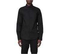 Armani Exchange T-Shirt Stretch en Popeline pour Homme, Noir, M