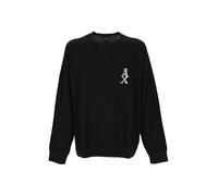 Armani Exchange The Grid, Sustainable, Jacquard Logo Pull Sweater, Noir, XXL Homme