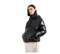 Armani Exchange The Notorius Frank, Insert en Nylon froissé Blouson, Noir, XL Femme