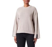 Armani Exchange Tissu tricoté Durable, Manches côtelées Pull, Off Road, L Femme