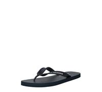 Armani Exchange Homme Semelle en Caoutchouc imprimée, Logo latéral Tongs, Bleu, 41 EU