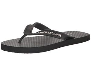 Armani Exchange Tongs Diapositives Noires