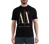 Armani Exchange Tshirt Gros Logo métallisé Homme