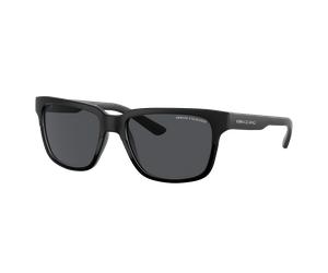 Armani Exchange Unisex Sunglass AX4026S - Couleur du Monture: Noir mat & brillant, Couleur de Lentille: Gris