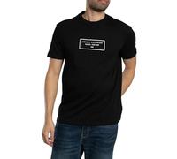 Armani Exchange Urban Heights, Sustainable, Embroidered Logo Lettering T-Shirt, Noir, S Hommes