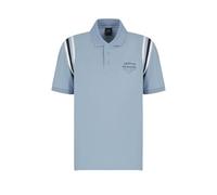 Armani Exchange Utility Edge, Color Contrast Armhole Stripes, Embroidered Logo Polo, Ashley Blue, XXL Hommes