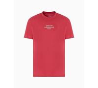 Armani Exchange Utility Edge, Embrodidered Logo T-Shirt, Cardinal, M Hommes
