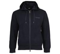 Armani Exchange – Sweat à capuche Milano New York zippé bleu marine – XXL