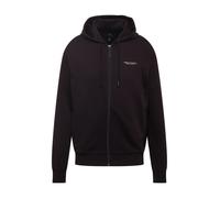 ARMANI EXCHANGE Veste de survêtement noir / blanc, Taille L