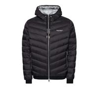 Armani Exchange Veste matelassée Milano/New York avec fermeture éclair pour homme, Noir/gris mélangé B, XS