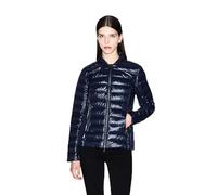 Armani Exchange Veste rembourrée avec logo sur le côté et col réglable, bleu marine, M