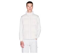 Armani Exchange - Veste sans manches matelassée à fermeture éclair intégrale - Homme - Vestes - Blanc - Taille: M