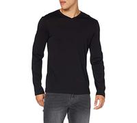 Armani Exchange Vneck Pima Long Sleeve Shirt Maillot de survêtement, Noir, XL Homme