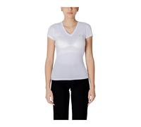 Armani Exchange - VNeck TShirt - Femme - Tops - Blanc - Taille: 38 FR